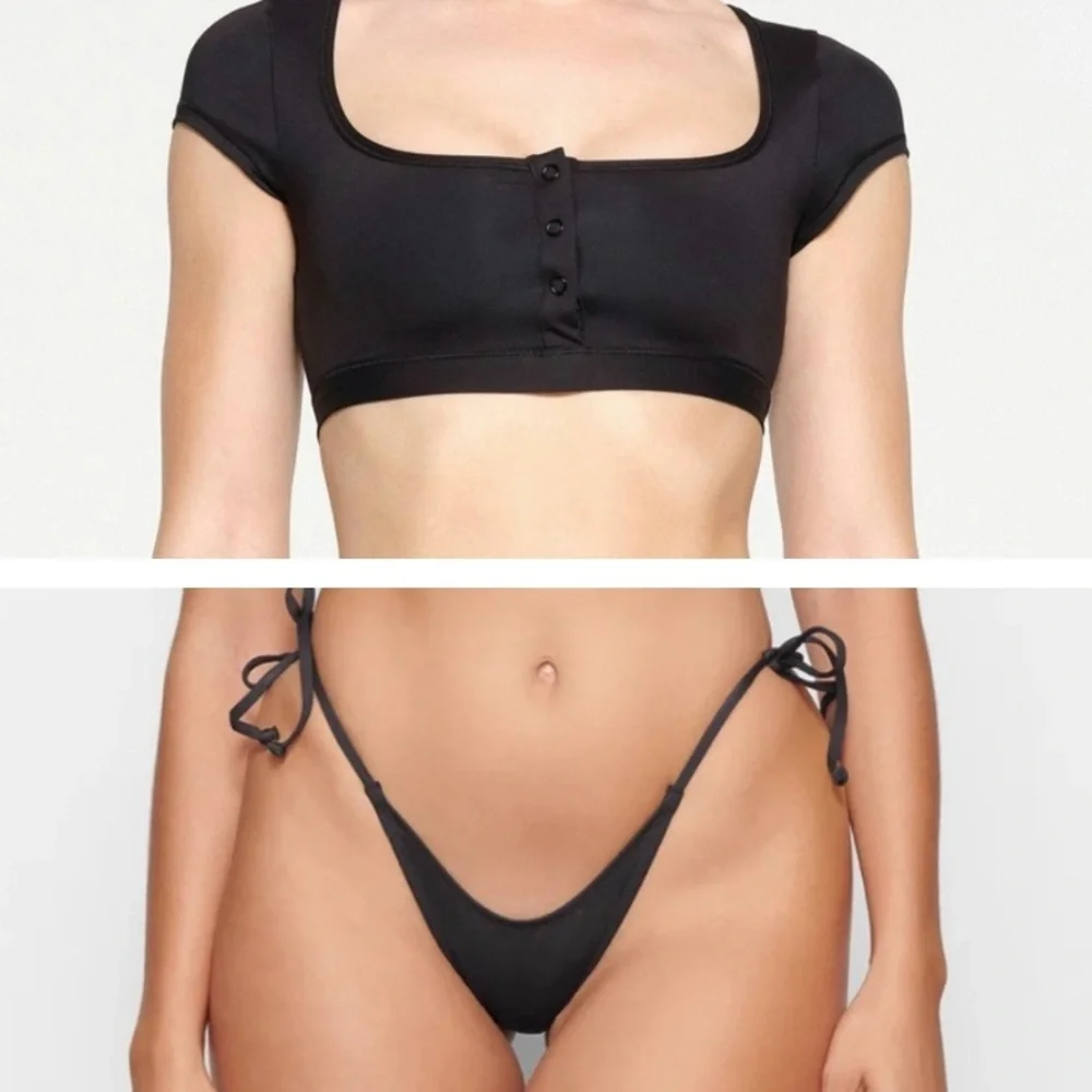 NWT Skims Black Bikini Set